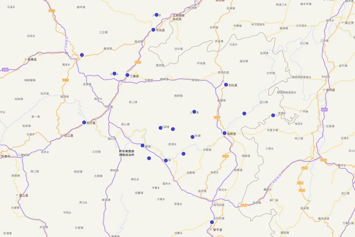 贵州清水江流域文书分布图（附图片）