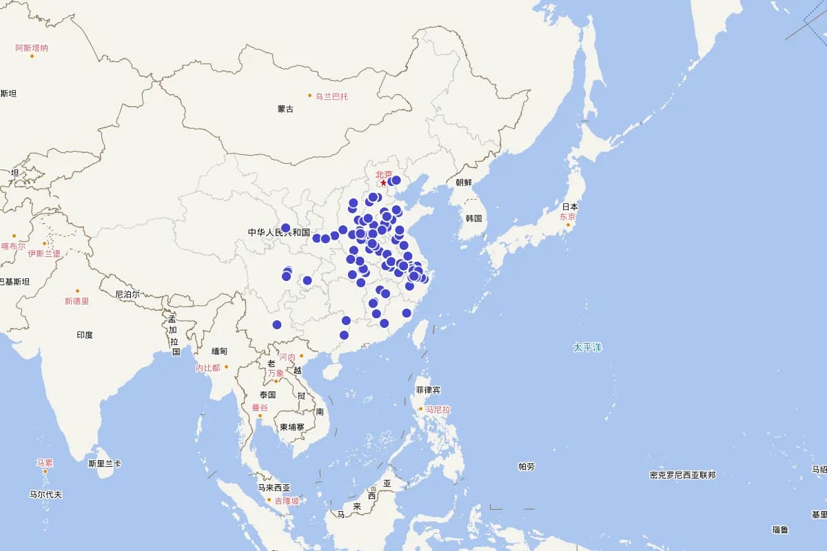 《搜神记》人物定位地图