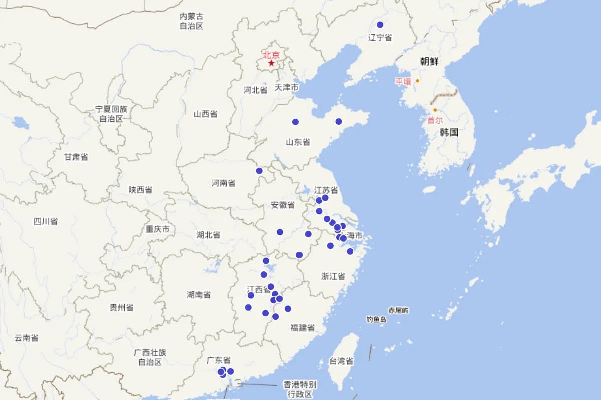 宁都三魏交游分布图