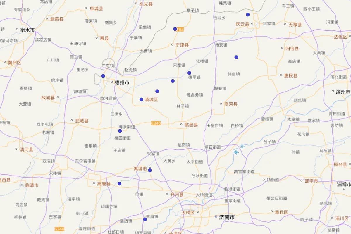 山东德州古墓葬分布图