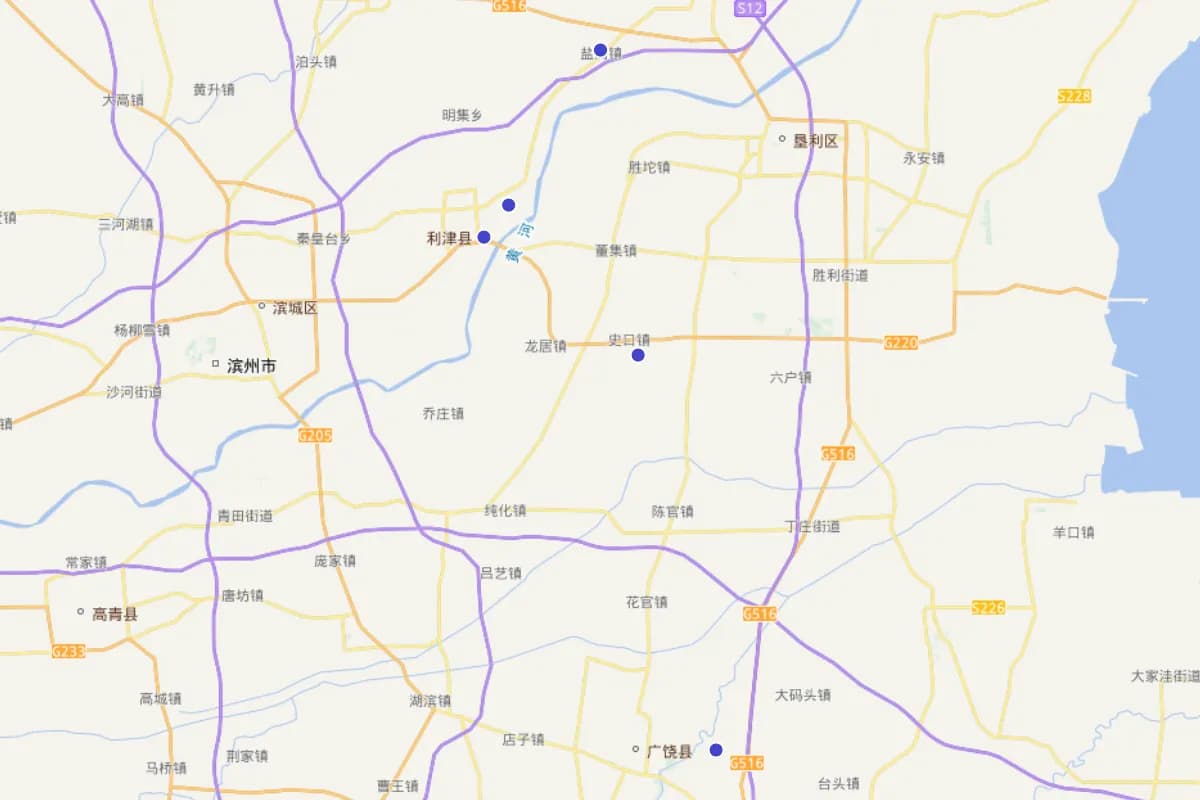 《东营文化通览》现代文化名人分布图