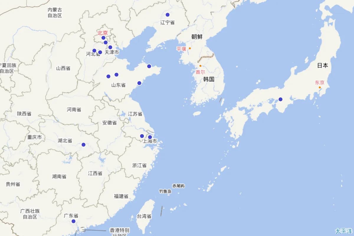 旧军孟氏“祥”字号企业分布图