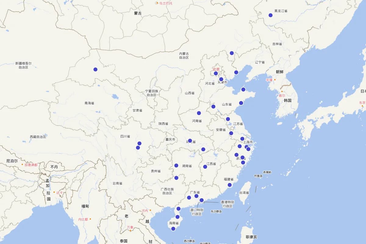 食品谣言分布图
