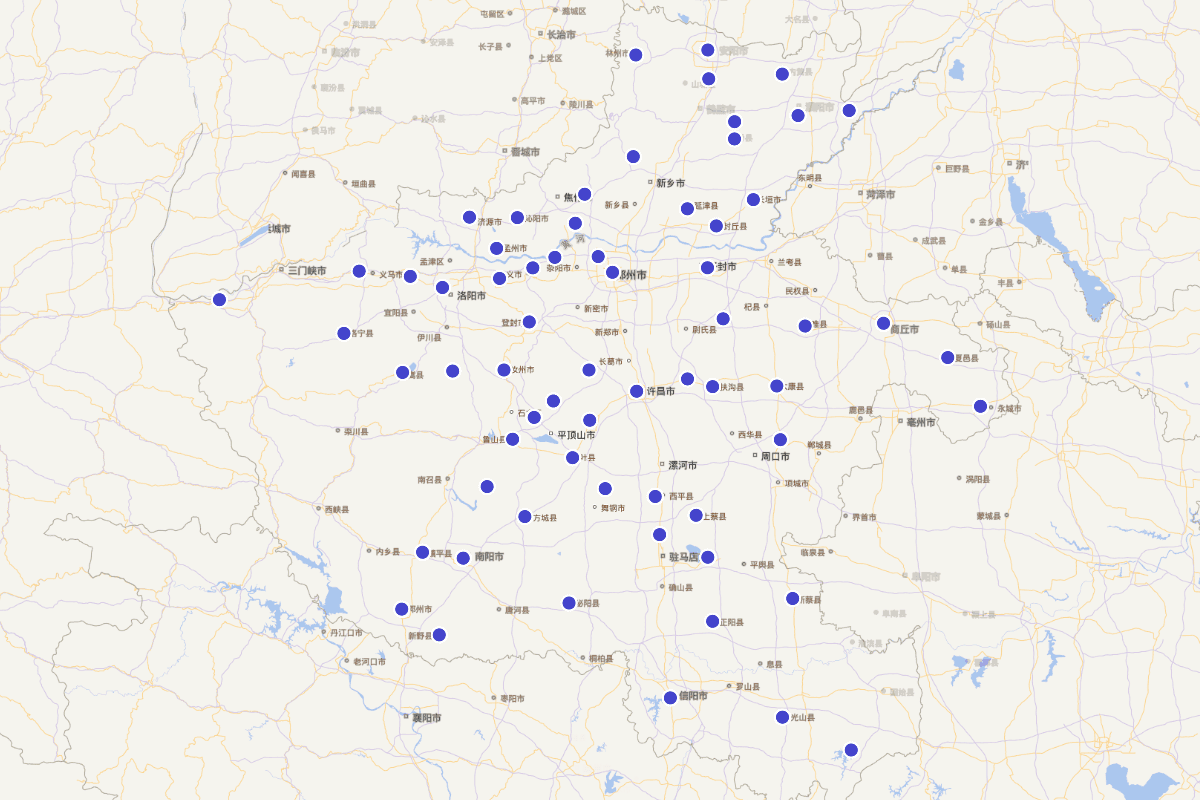 明代河南书院分布图