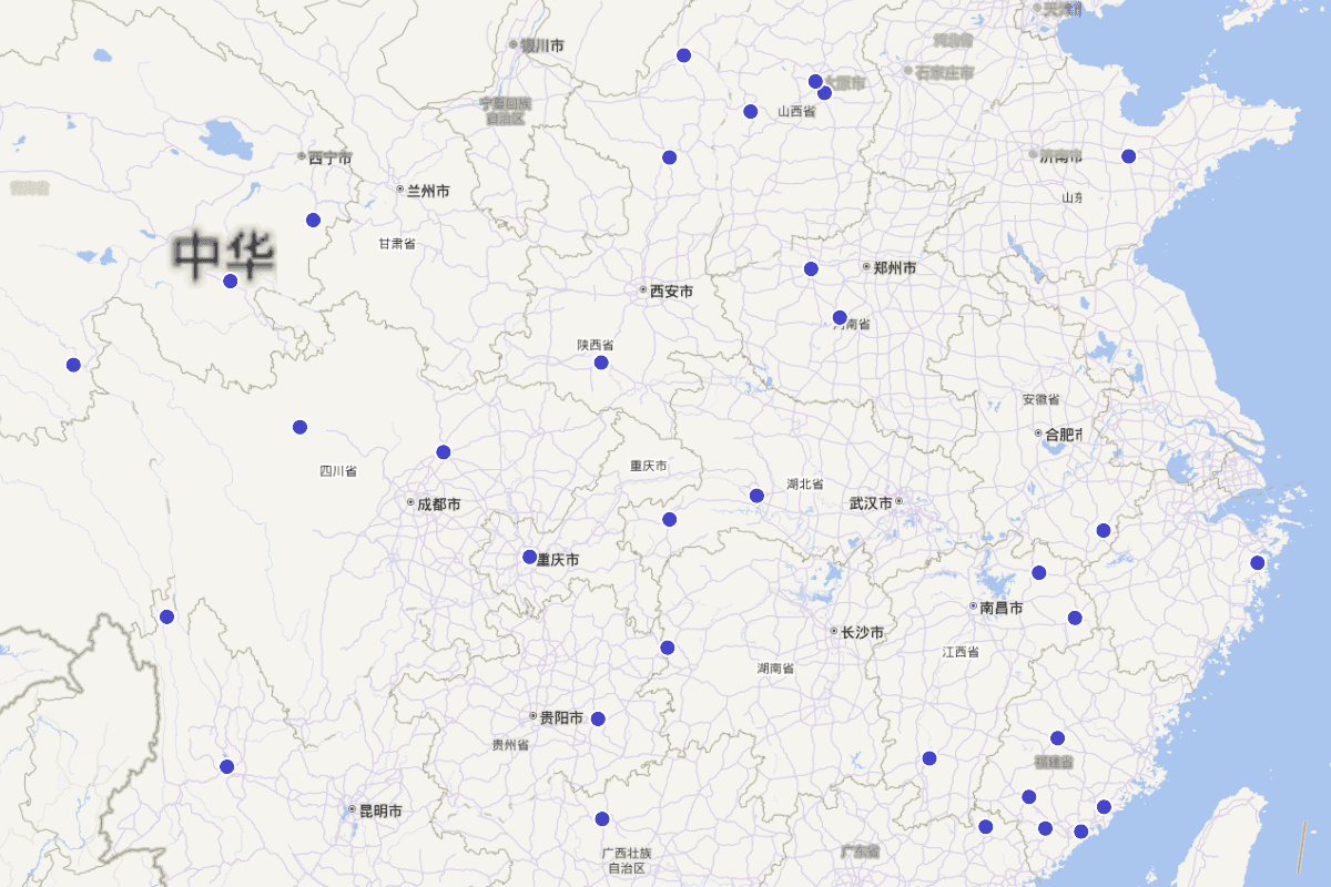 国家级文化生态保护（试验）区分布图