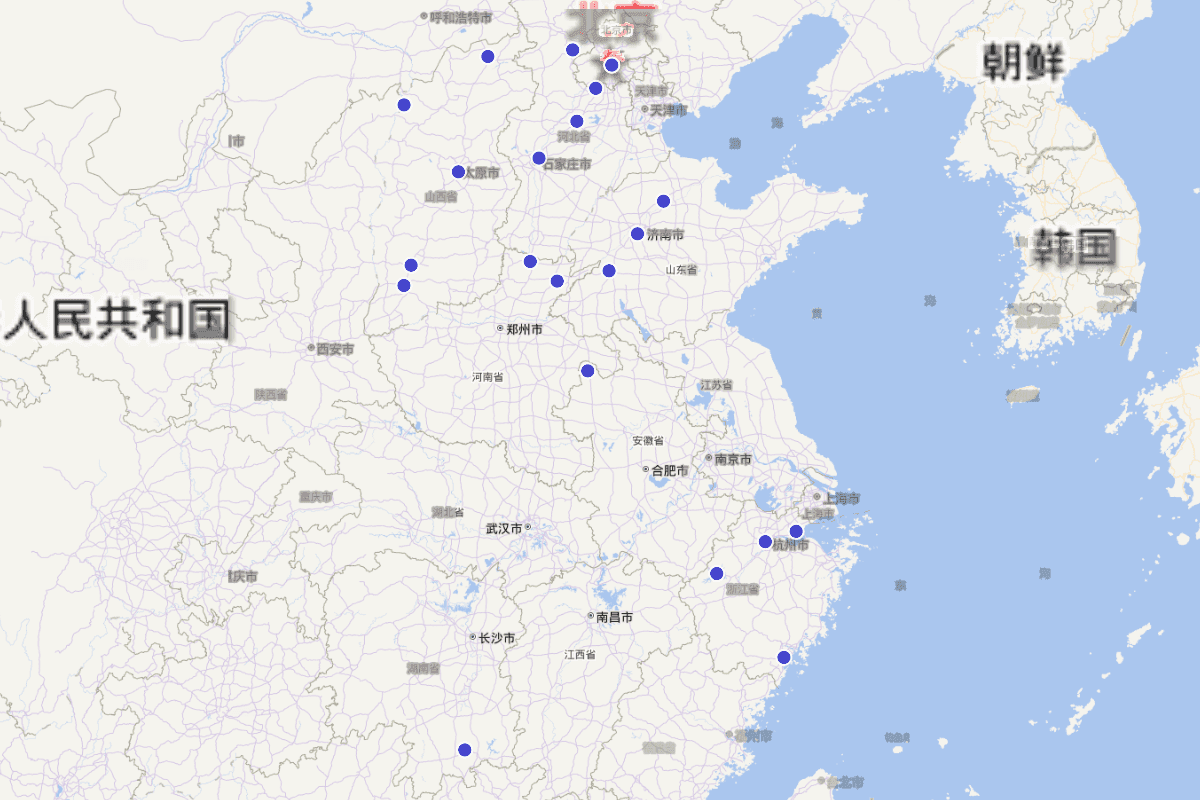 《宋元戏曲考》元戏曲家籍贯分布图