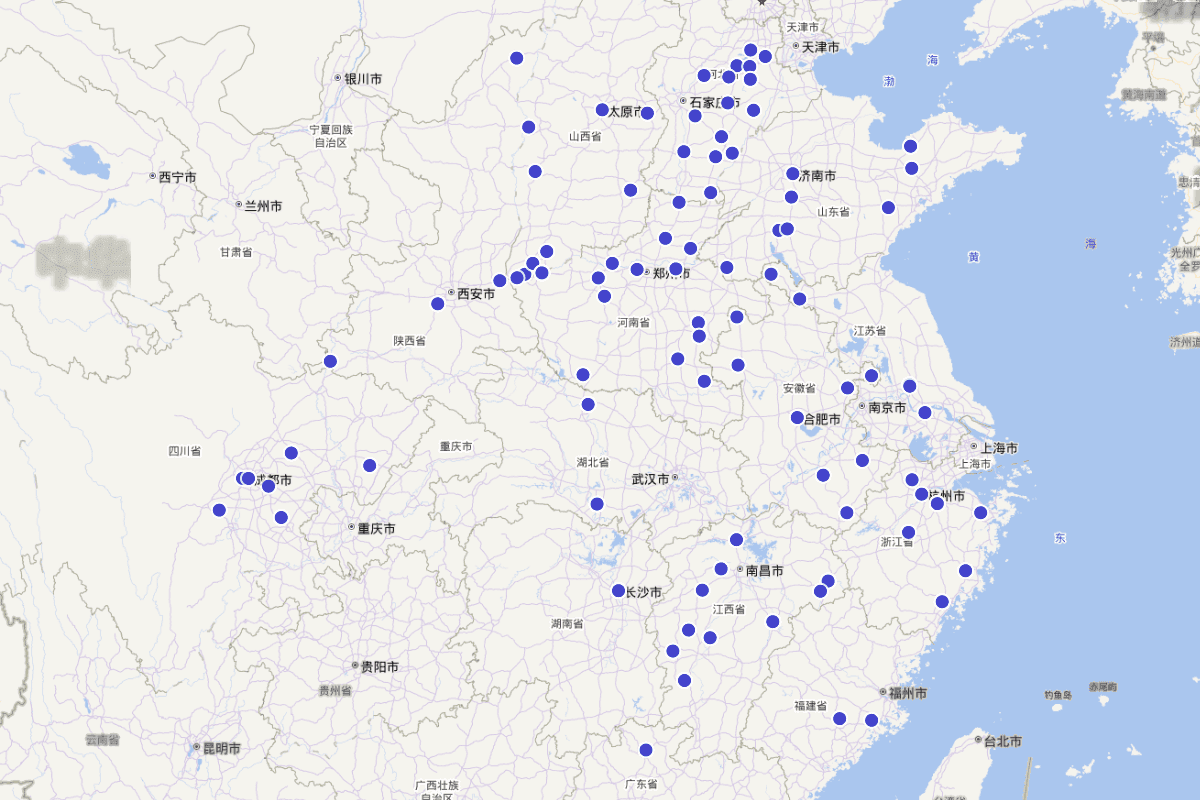 《宋史·孝义传》入传人物户籍分布图