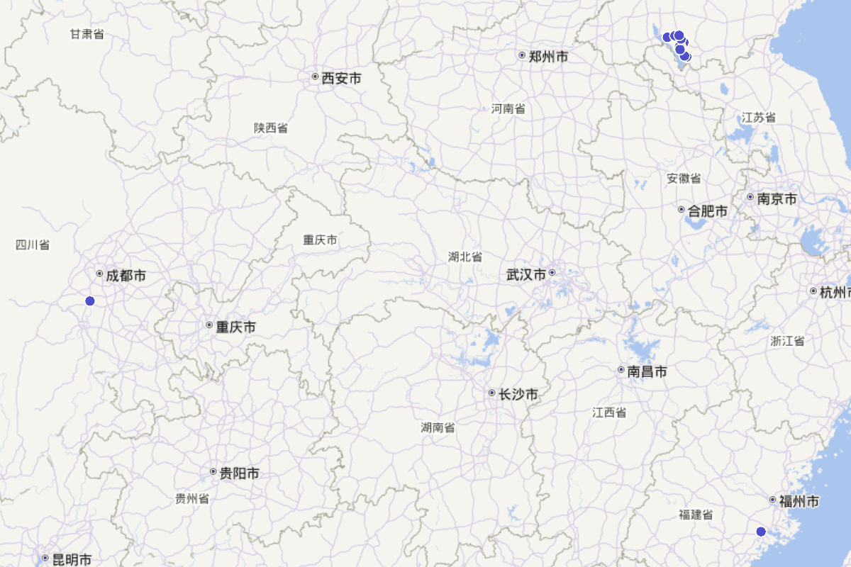 滕州文化志人物分布图