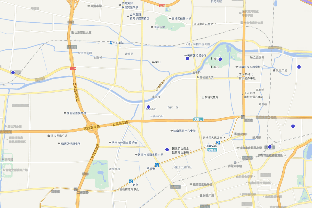 天桥区非遗辑存分布图