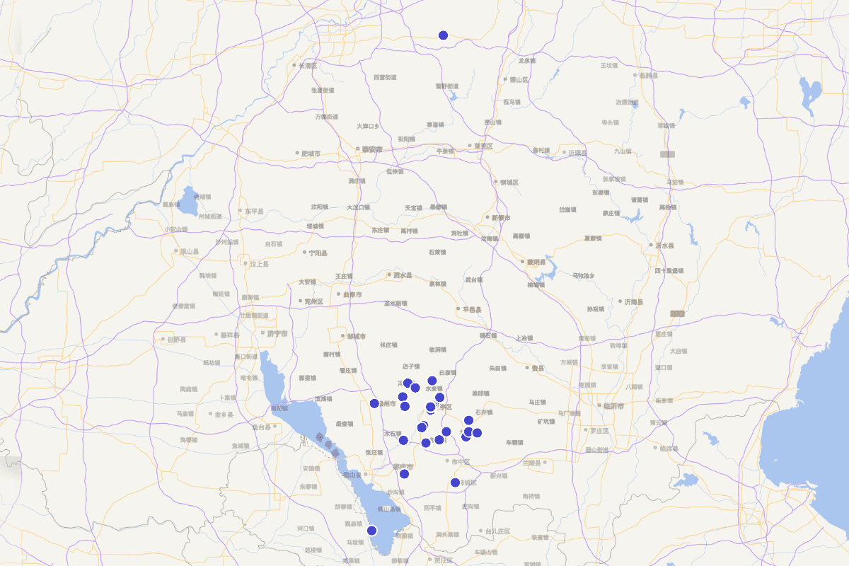 《山亭区文化志》人物分布图