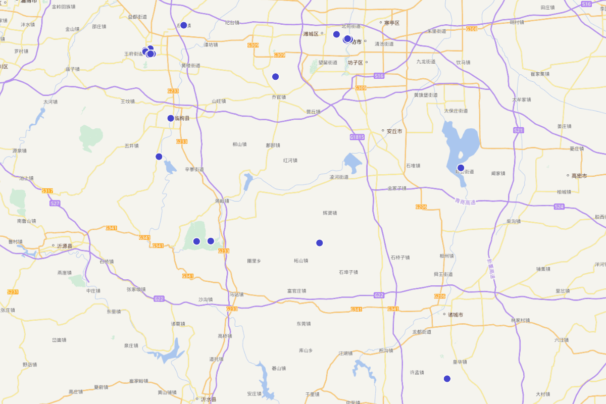 潍坊古建筑分布图