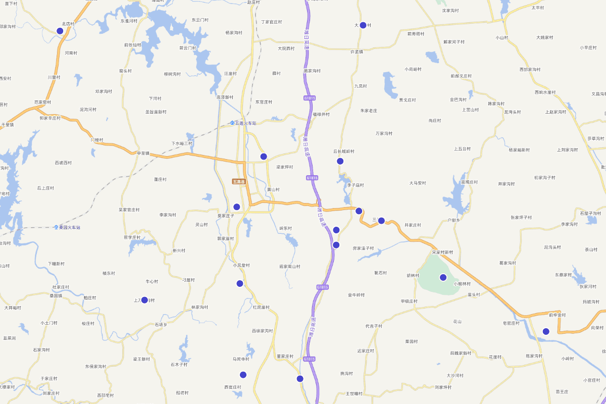 《五莲文物志》革命遗迹分布图