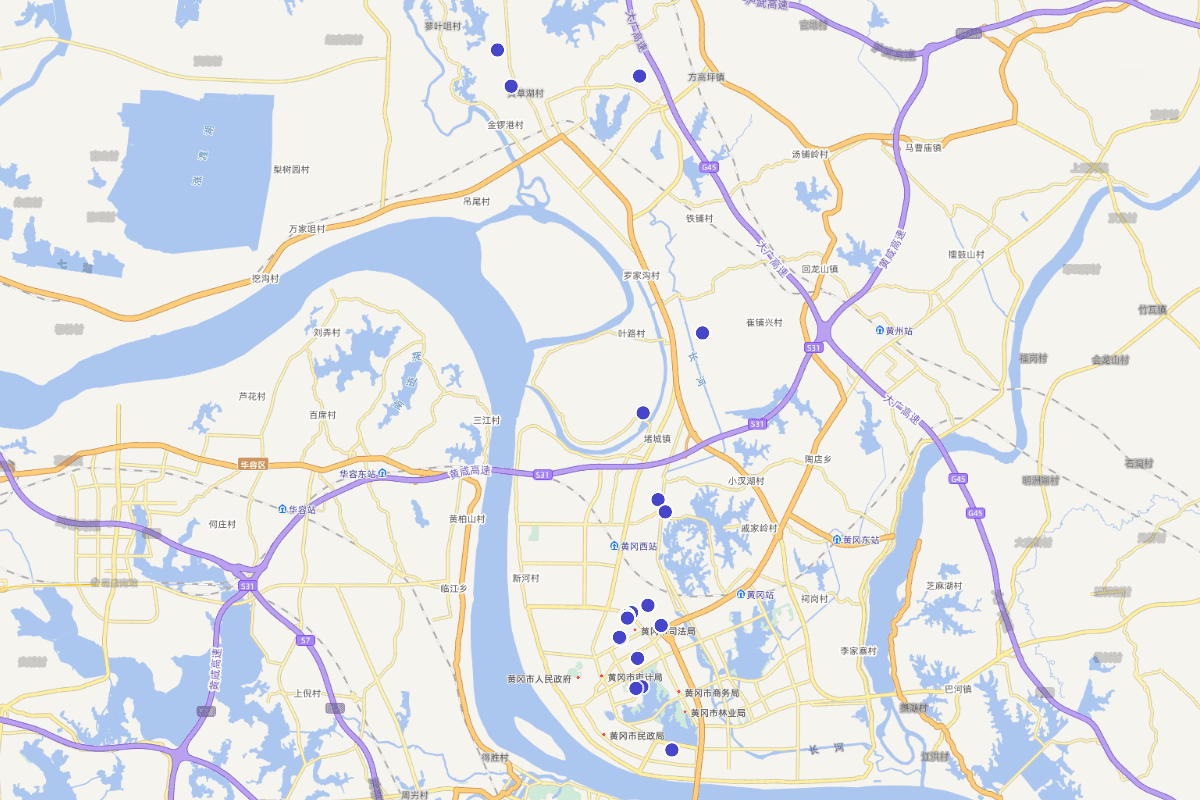 黄州馆藏珍品分布图