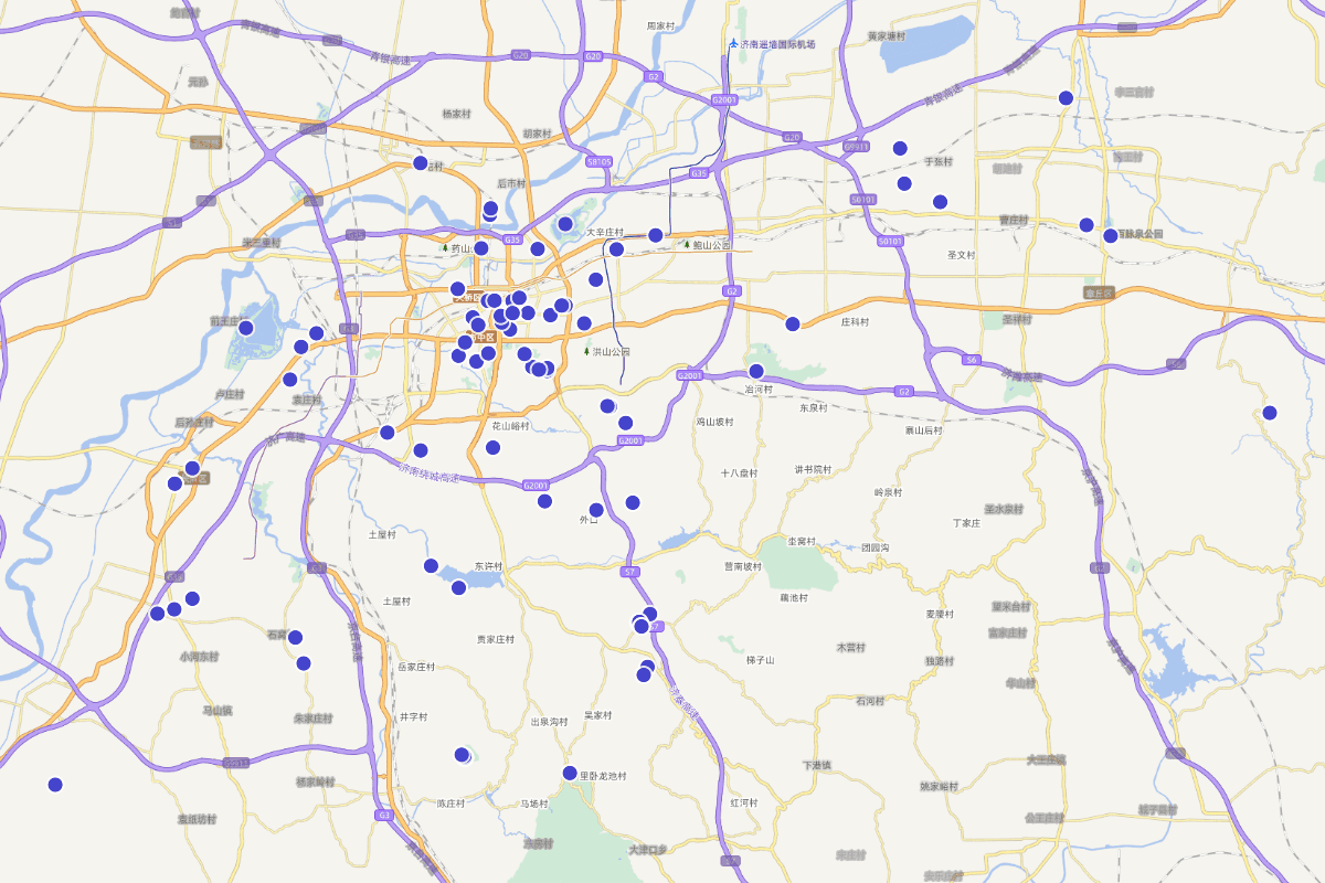 济南文物分布图