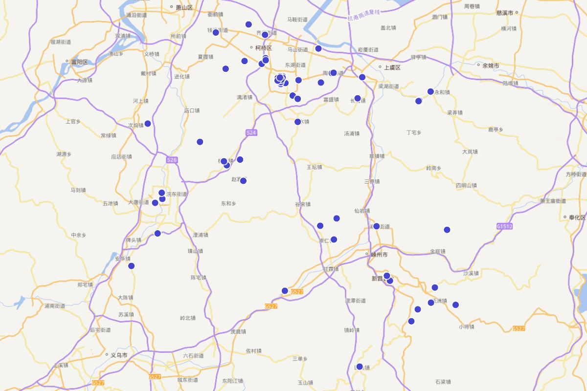 《绍兴文物志》存世遗迹、名人故居、近现代革命遗址分布图