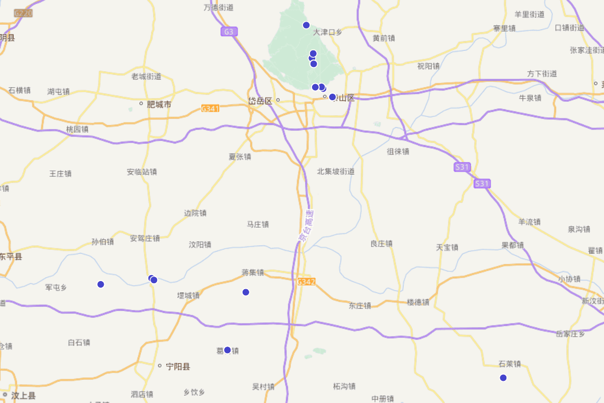 《泰安文化通览》古建筑与古树名木分布图