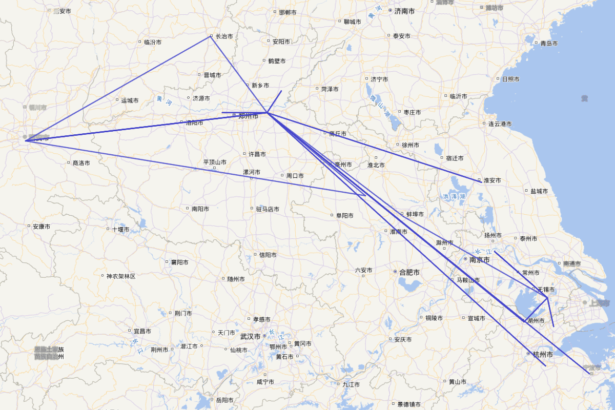 苏舜钦行迹图（1008-1048）