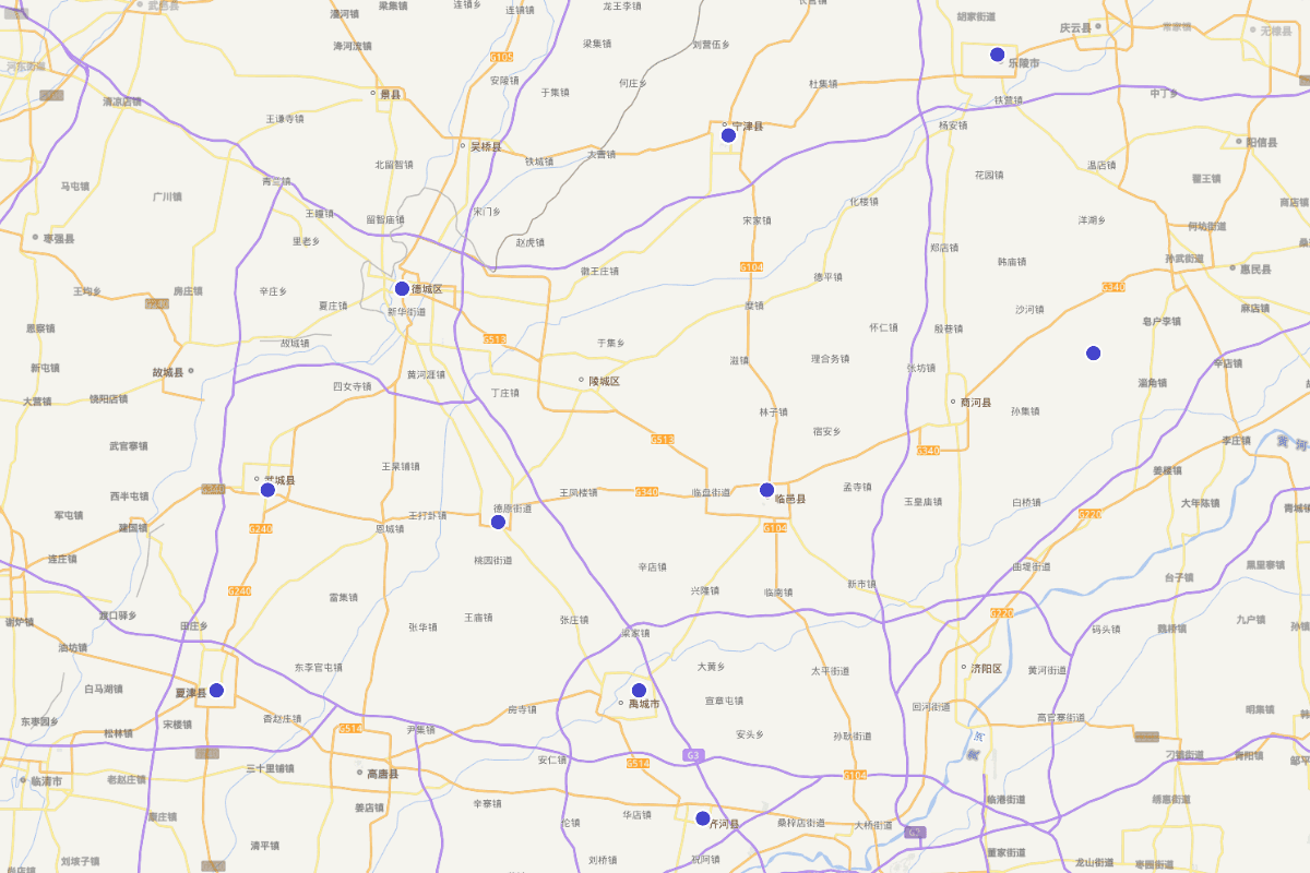 山东德州古代文化遗址分布图