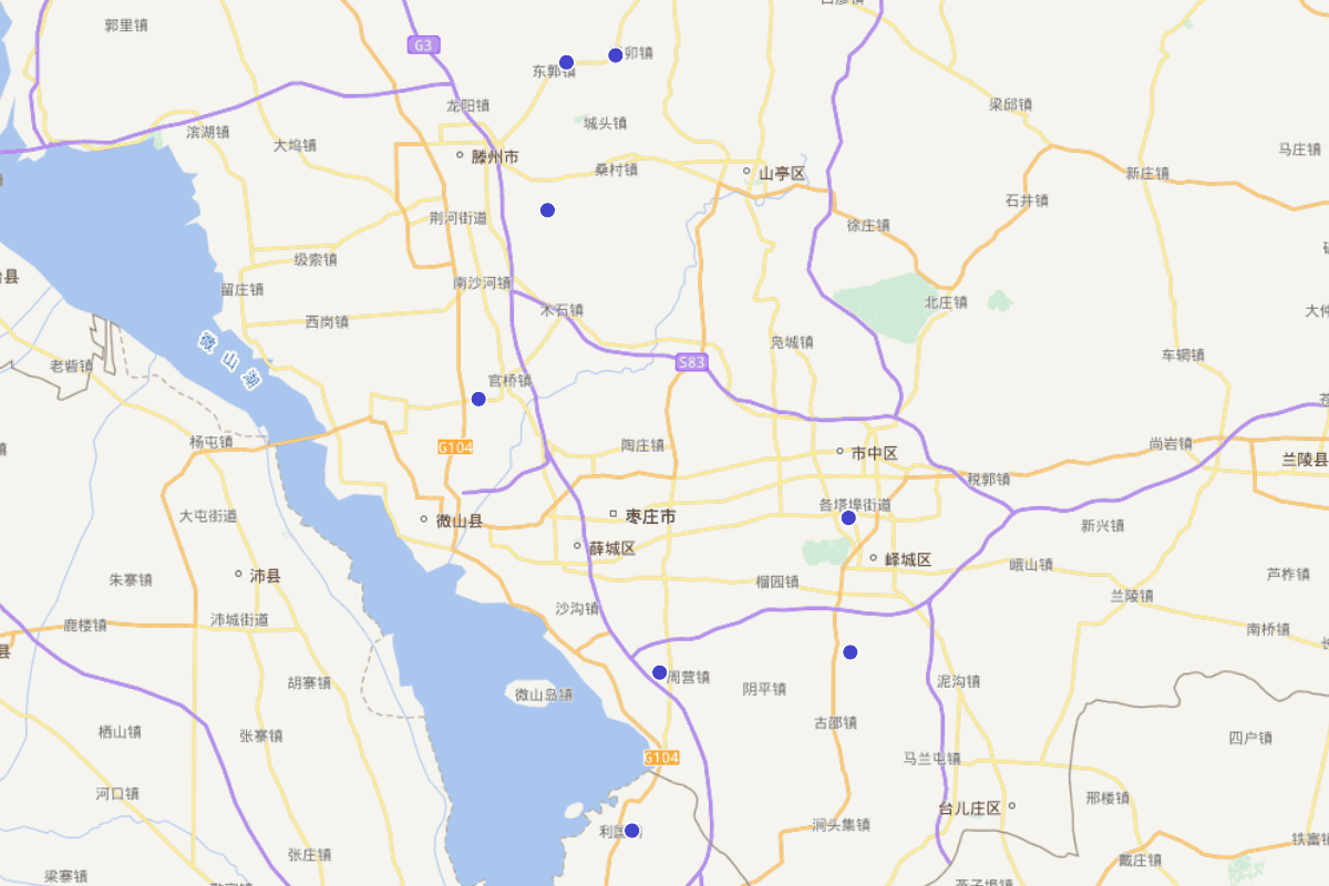 山东省枣庄市柳琴戏演员分布