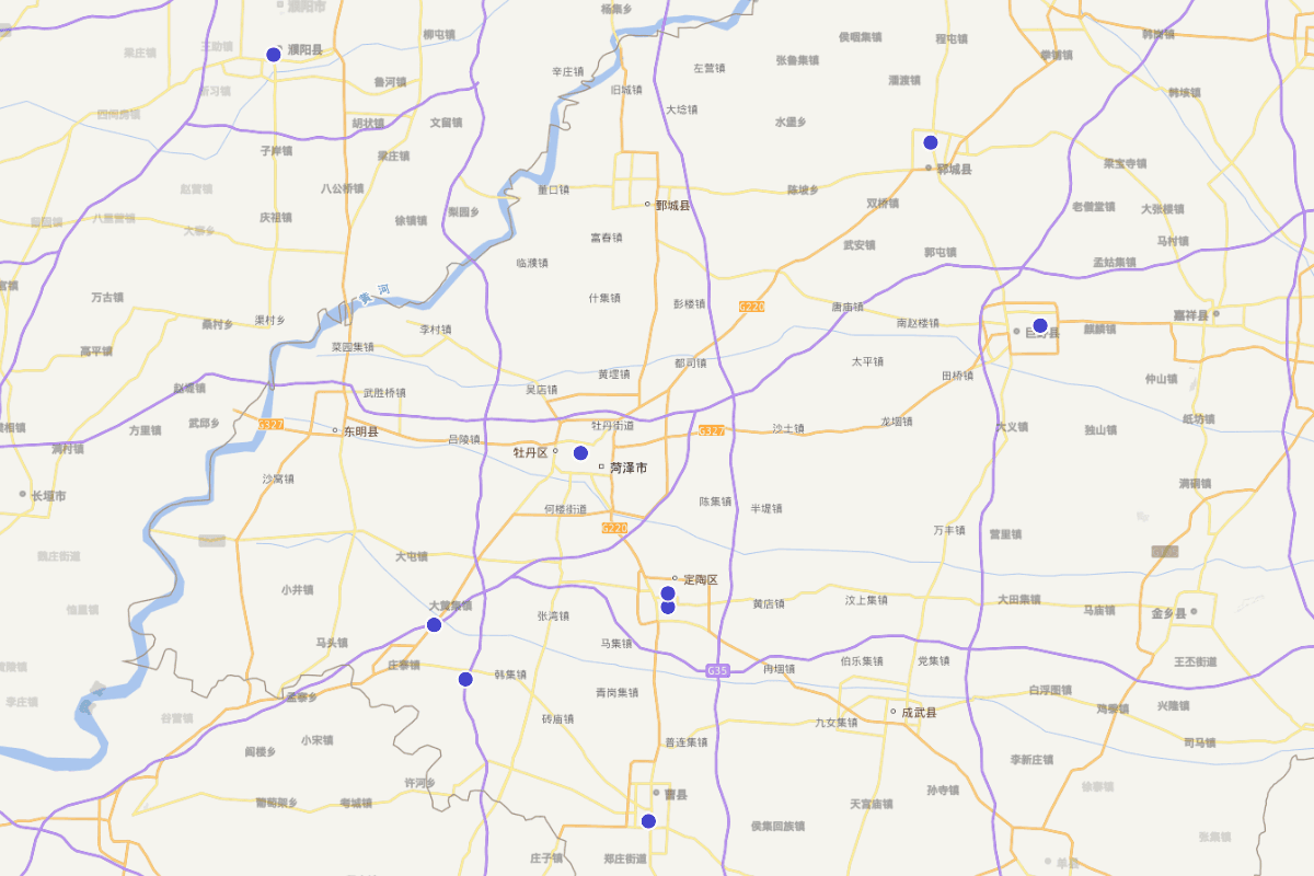 菏泽历代书画名家分布图