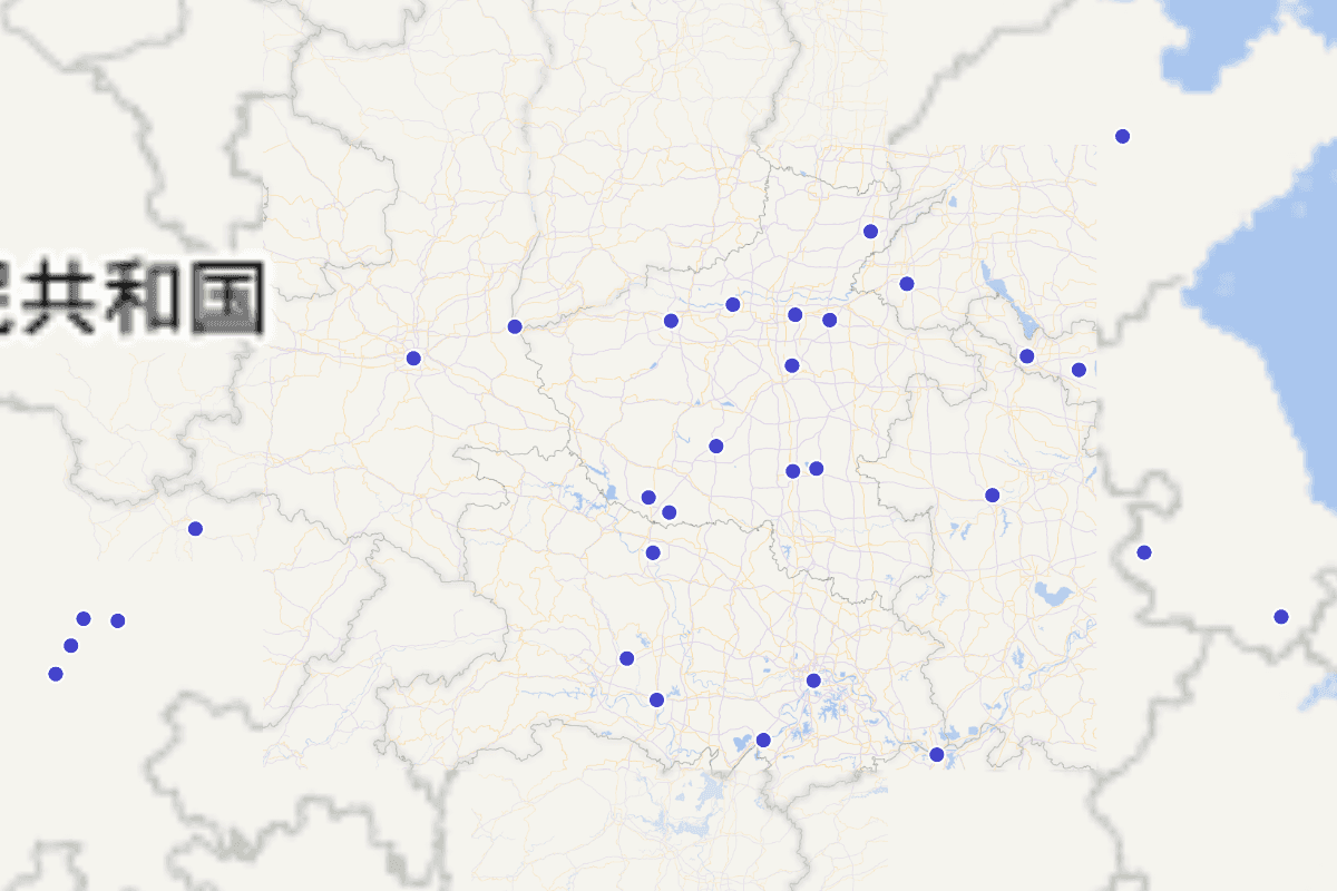 《三国演义》主要情节发生地点（第1回至第65回）