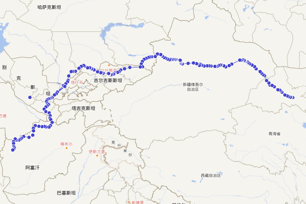 （明）陈诚《西域行程记》线路图&《西域番国志》