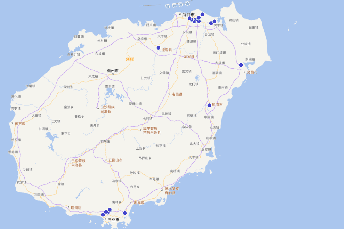 海南省非211高校具体定位及航拍链接