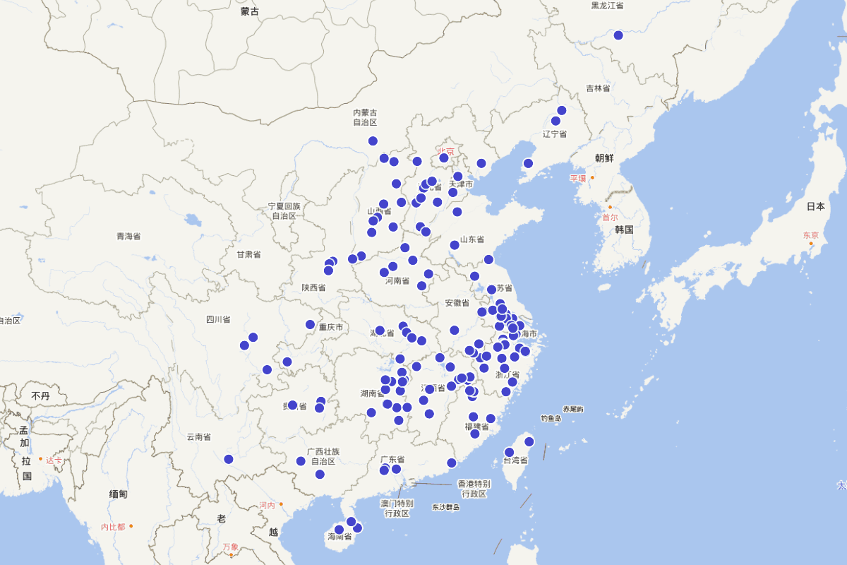 中国古书院定位及介绍（附微信公众号“书院千年”介绍链接）