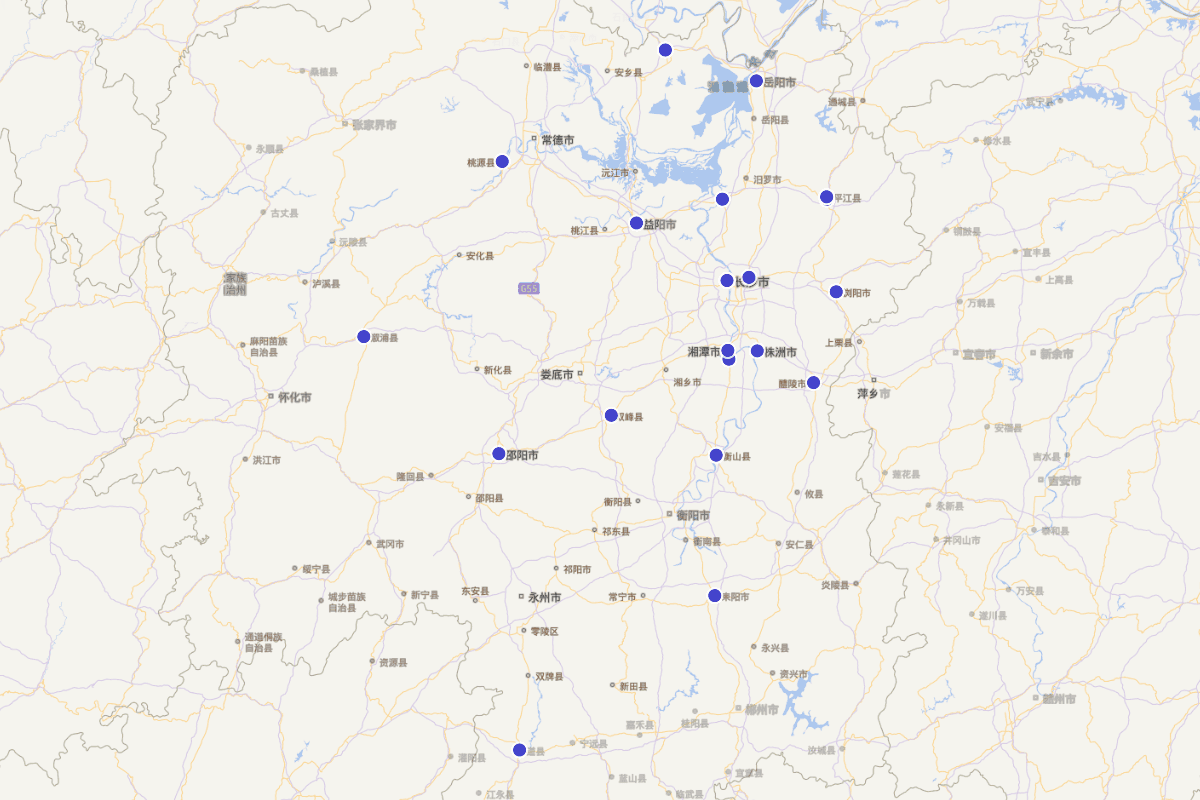 《湖南妇女英烈志》（1982年版）——人物分布图