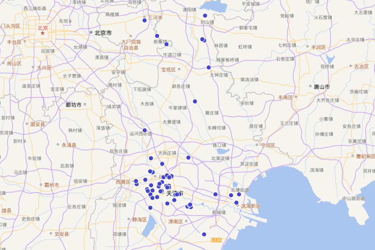 天津市非211高校航拍定位