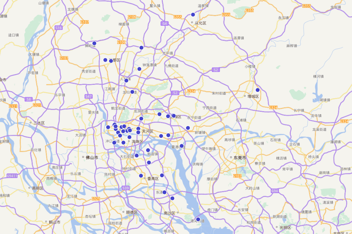 广东省广州市中学全景图定位（附航拍视频）