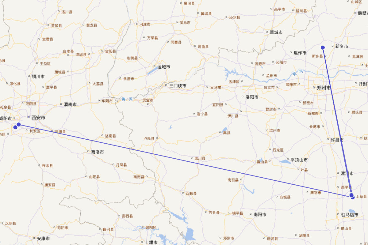 蔡叔度行迹图（？—公元前1039年？）