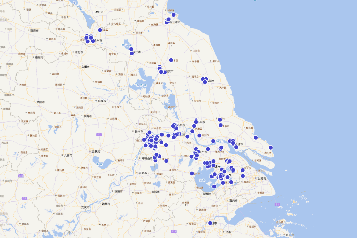 非211高校全景航拍图（江苏省）