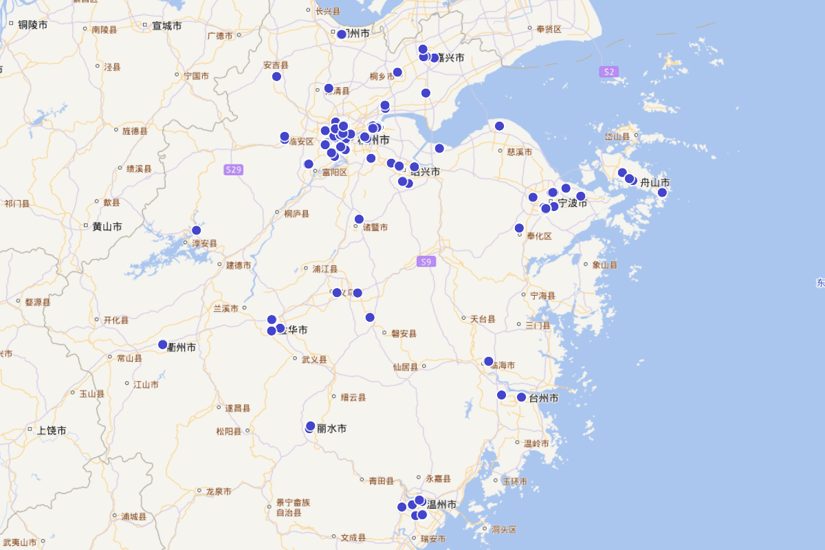 浙江省所有高校的航拍图