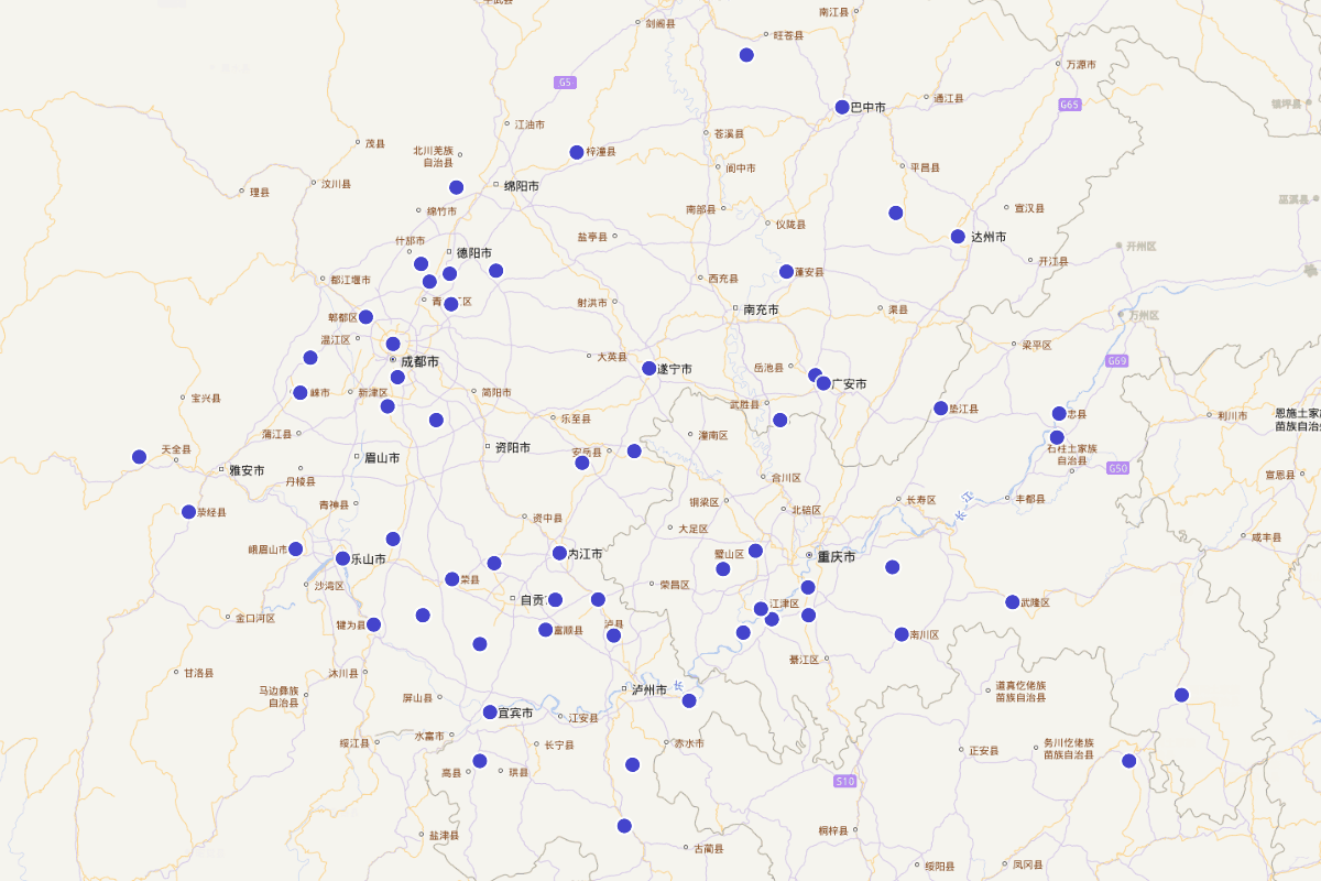 《四川省侨务志》——川籍侨界名人分布图