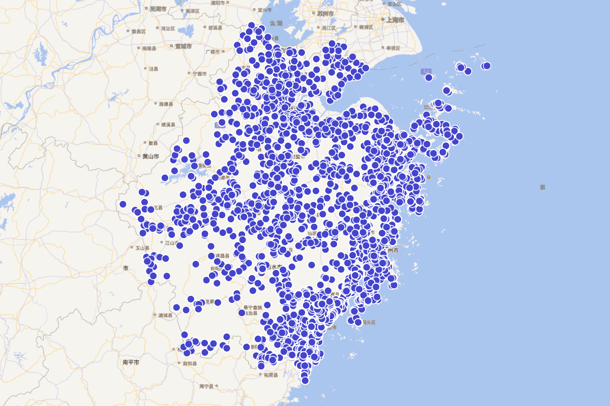 浙江佛教场所定位查询