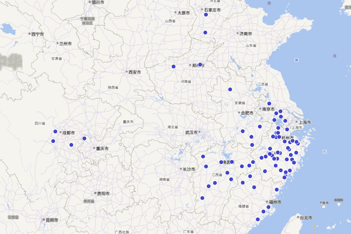 叶适社会关系网络分布（CBDB数据）