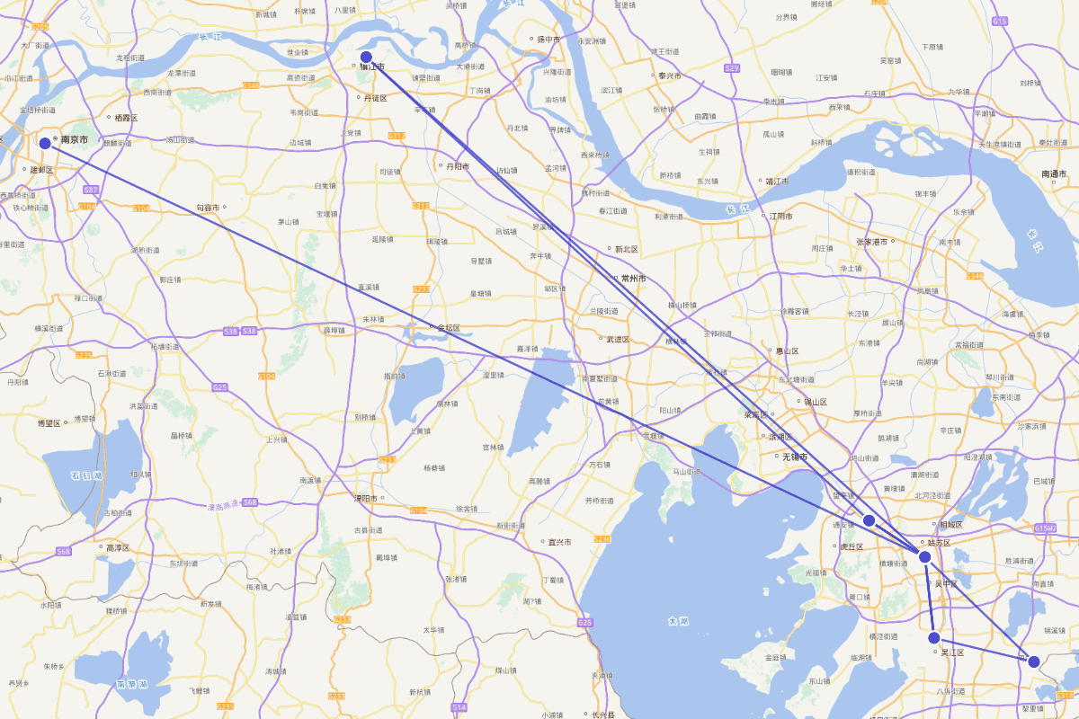 金圣叹行迹路线图（1608-1661）