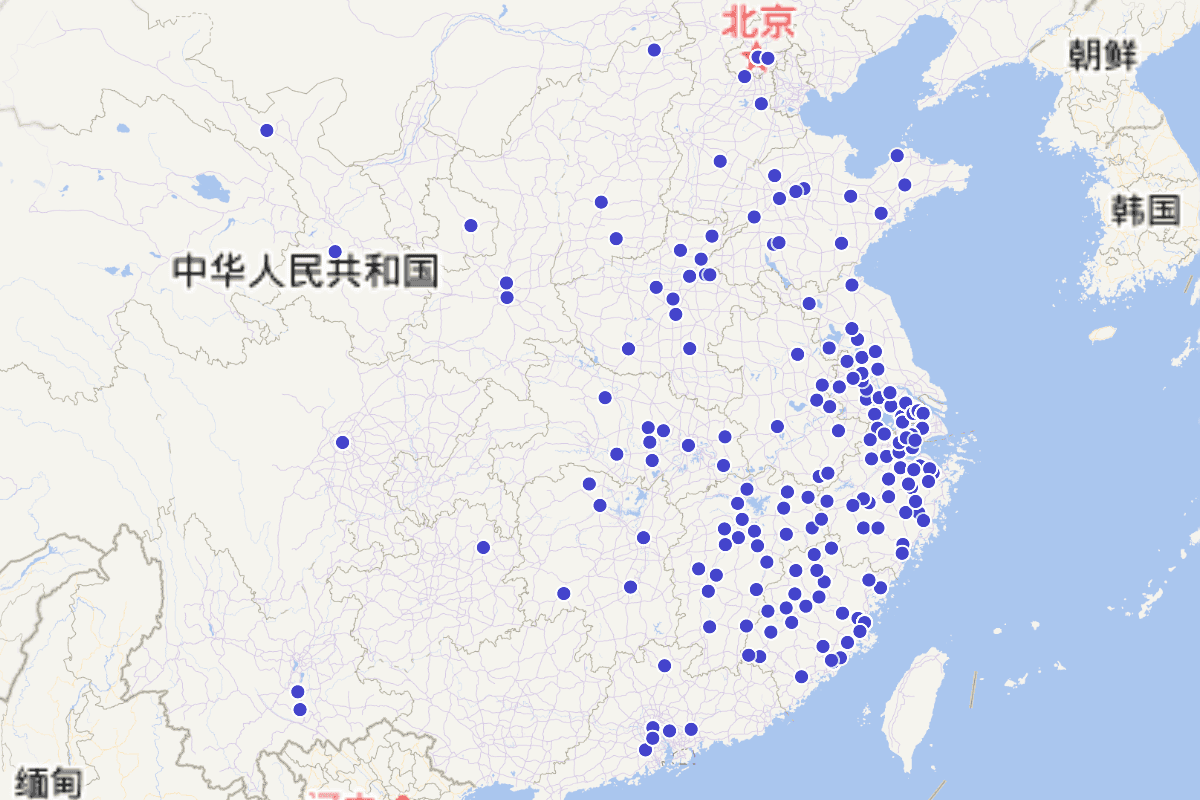 明代画家分布图