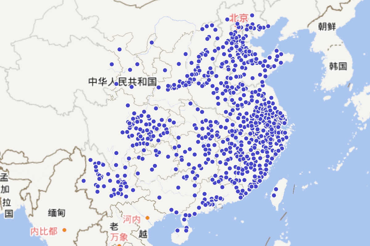 清代画家分布图