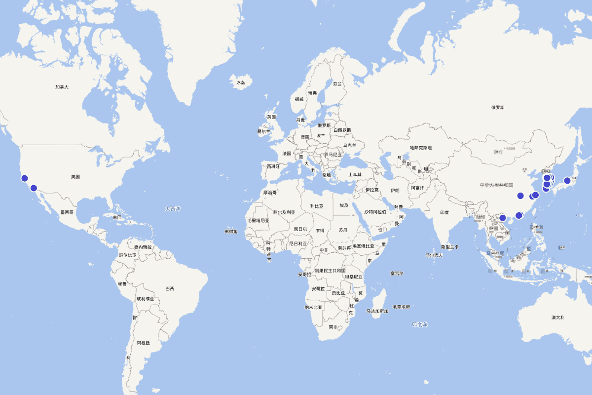 韩国中国小说学会成立30周年国际学术大会与会学者分布