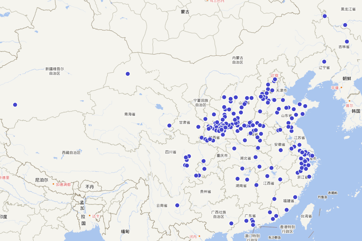 《陕西省志·文化艺术志》“绘画摄影人物”分布图