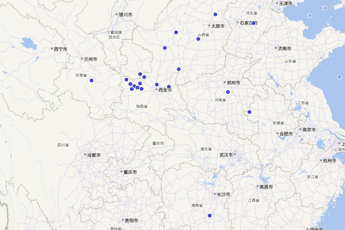 《陕西省道路交通管理志·宝鸡分志·人物篇》分布图