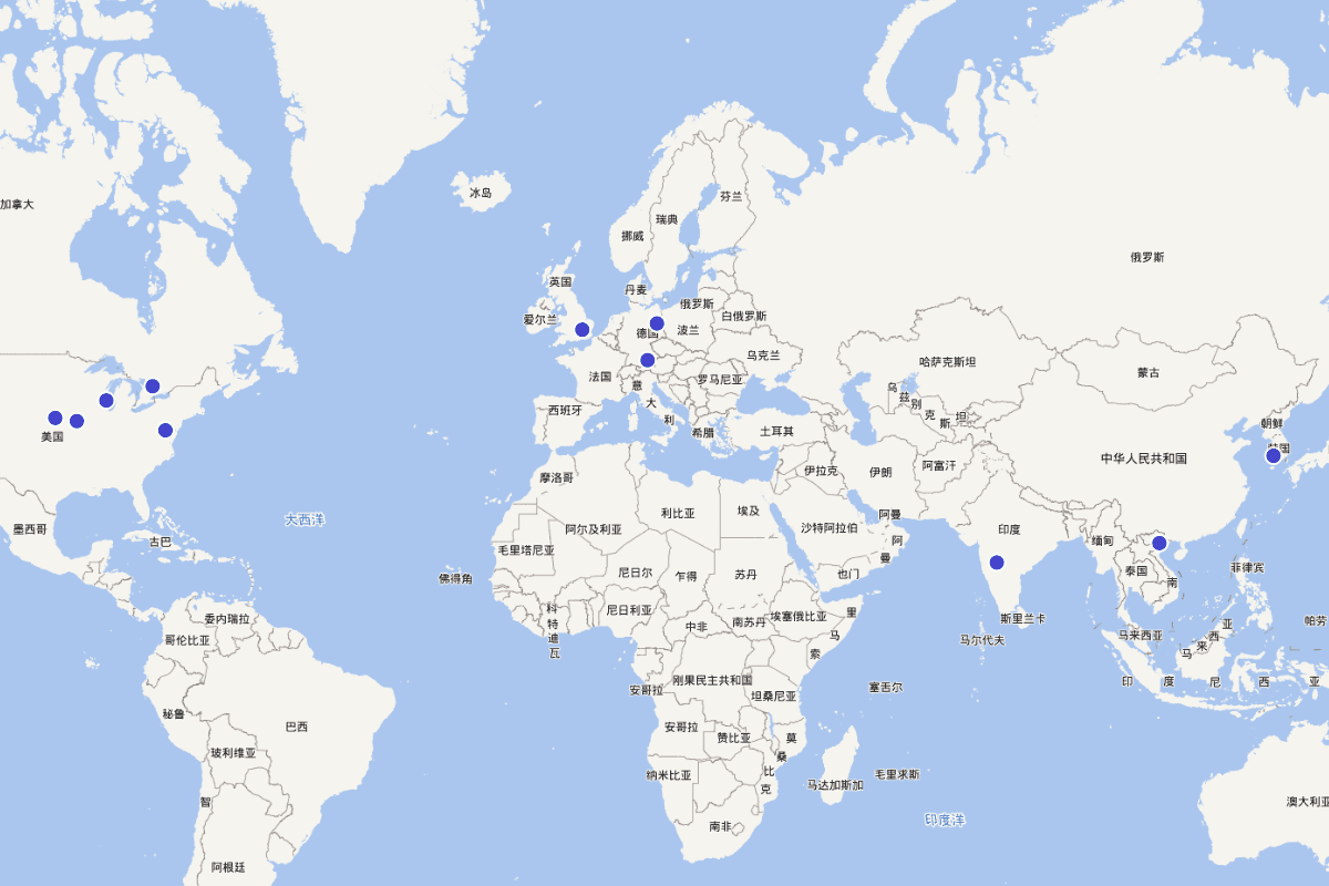 《陕西省志·人物志》国际友人分布
