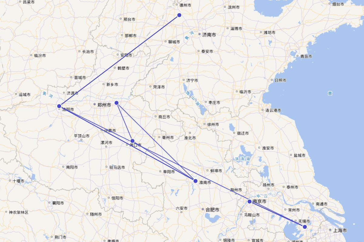 陆机行迹图（261-303）