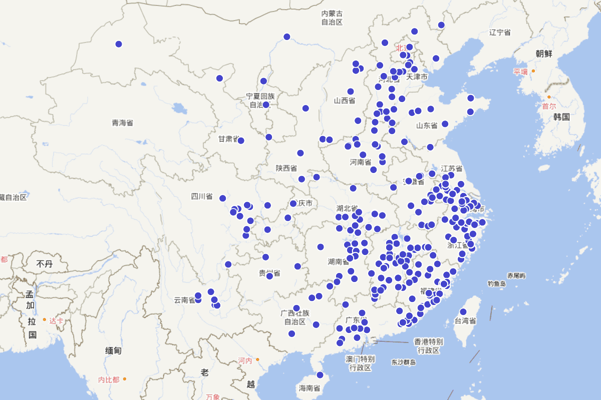 古代谢氏密度分布图