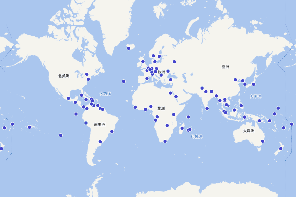 客家方言世界分布地图