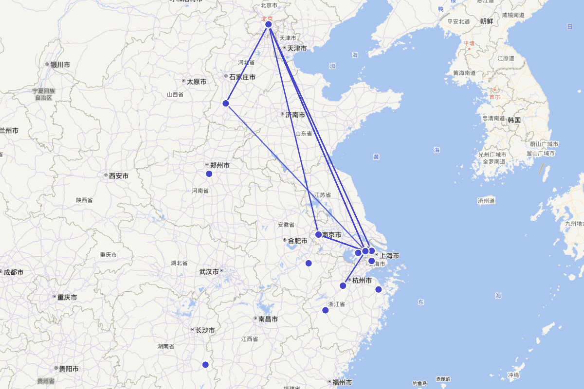 归有光行迹及交友图（1506—1571）