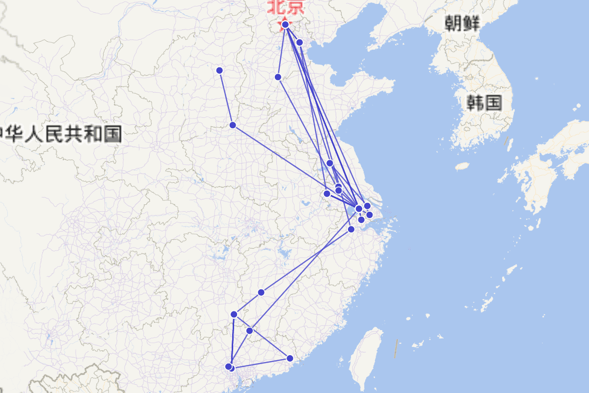 祝允明行迹图（1460—1526）