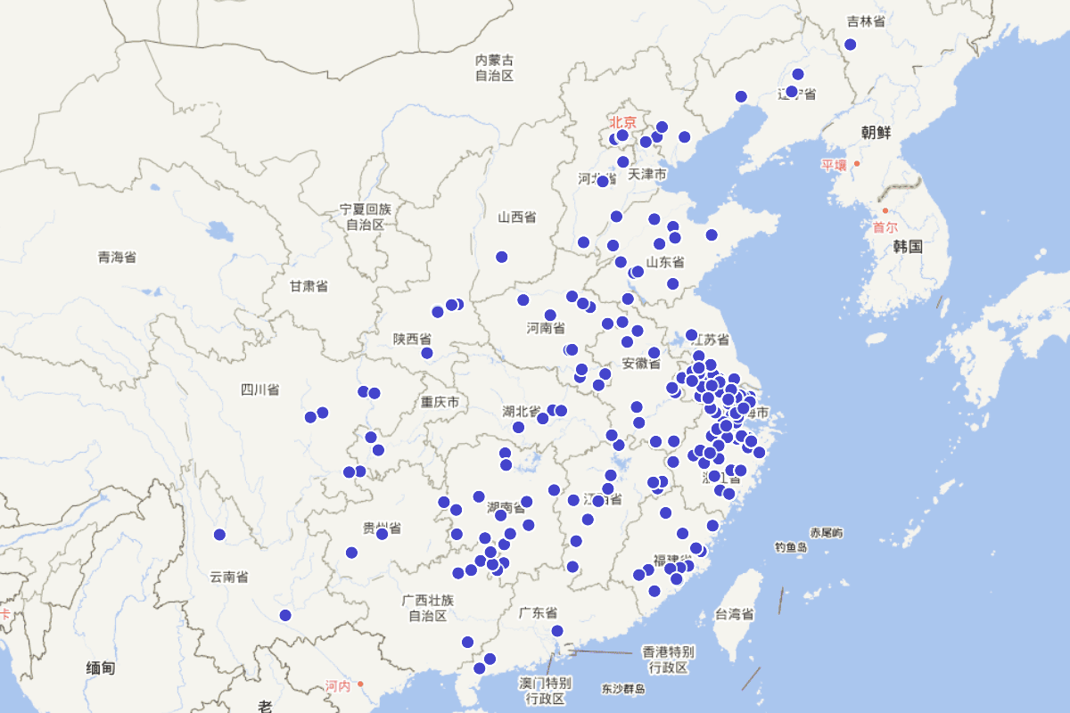 古代蒋氏人物分布与查询（CBDB数据）